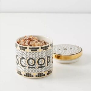 Anthropologie Bistro Tile Scoop Du Jour Canister